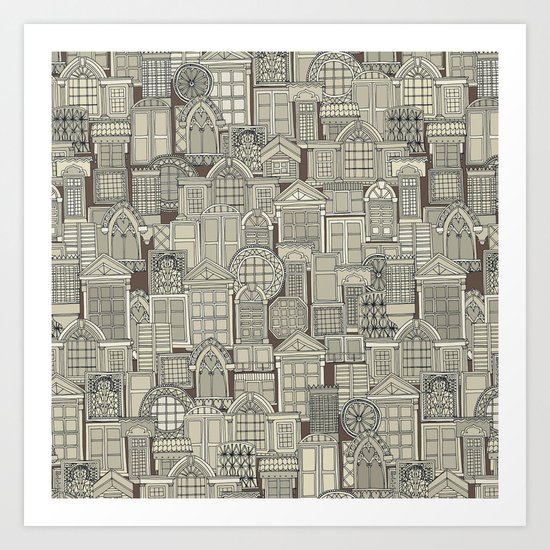 windows umber Art Print