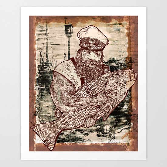 Respect the sea. Art Print