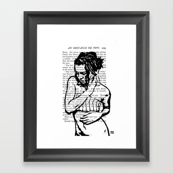 An Obstacle or Two Framed Art Print