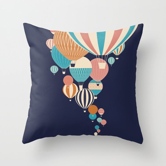 Balloons Throw Pillow