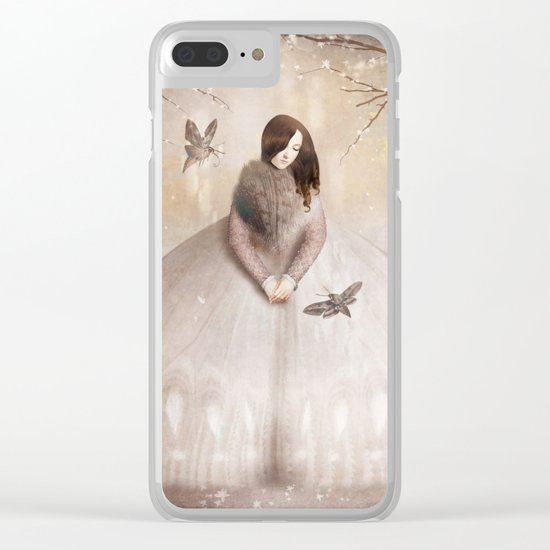 Moth Princess Clear iPhone Case