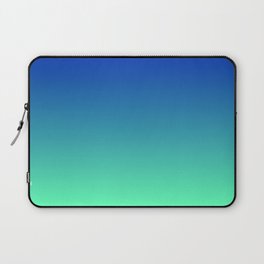 BLUE GREEN PASTEL COLOR GRADIENT  Laptop Sleeve