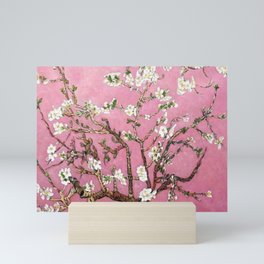 Vincent van Gogh Blossoming Almond Tree (Almond Blossoms) Pink Sky Mini Art Print