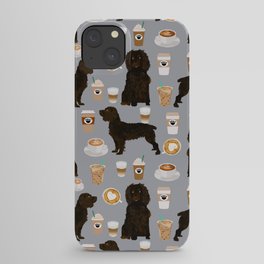 Boykin Spaniel coffee lover foodie dog person gifts for the dog person in your life iPhone Case | Coffee, Digital, Pattern, Dogs, Food, Cafe, Pets, Illustration, Caff, Boykinspaniel 