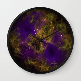 Nebula System Wall Clock | Nebulasystem, Digital, Digitalart, Graphicdesign, Space, Universe, Jimlowe, Starsystem, Fractalart, Artwork 