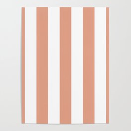 Skin White Soft Stripes Poster