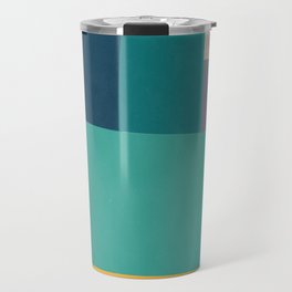 Abstract Color Block Geometric Travel Mug