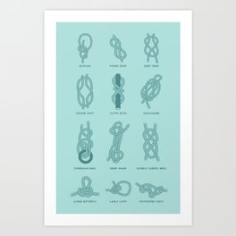 Twelve Knots Art Print