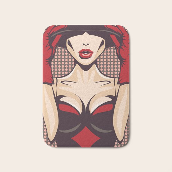 Pop Up Girl Bath Mat