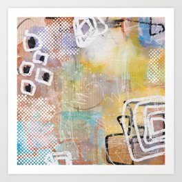 In the Dove Grey Light (Abstract) Art Print