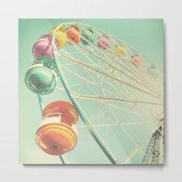 Rainbow Wheel Metal Print