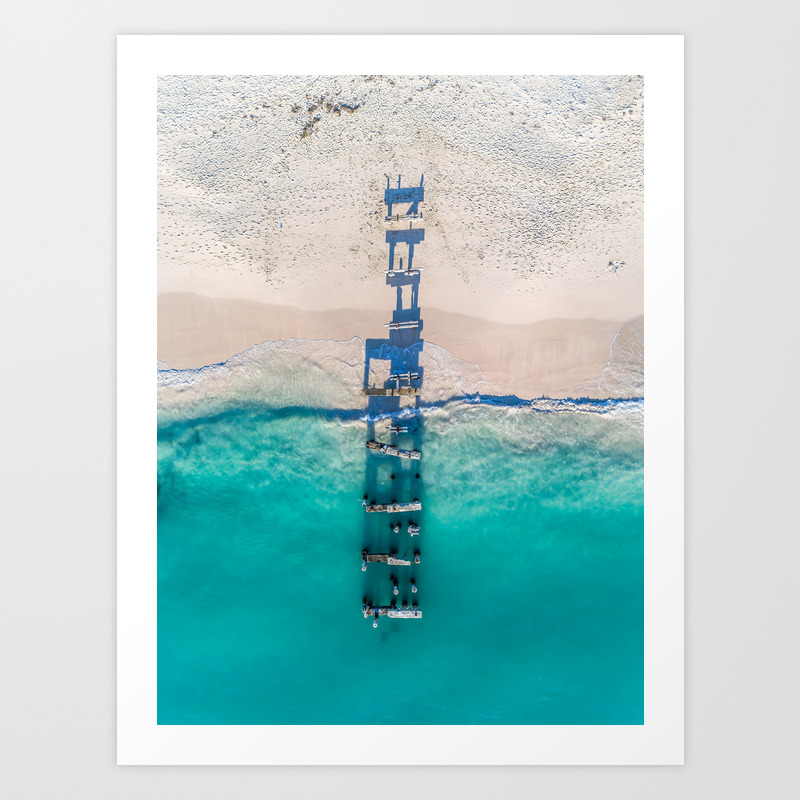 Old Jurien Bay Jetty Wall Art Print Home Decor Wall Decor