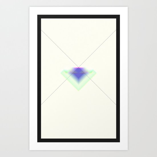 Paper Diamonds Art Print