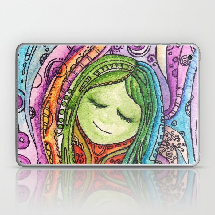 Watercolor Fairy Illustration Baby Girl Abstract Purple Art Fantasy Mood Gift For Her Laptop Ipad Skin By Remioniart Society6