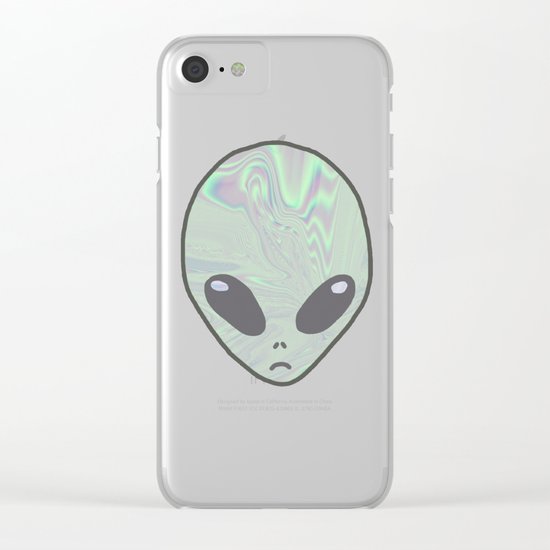 Alien Pastel Clear iPhone Case