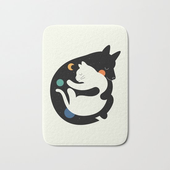 More Hugs Less Fights Bath Mat