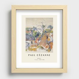 Poster-Paul Cézanne-Roofs. Recessed Framed Print