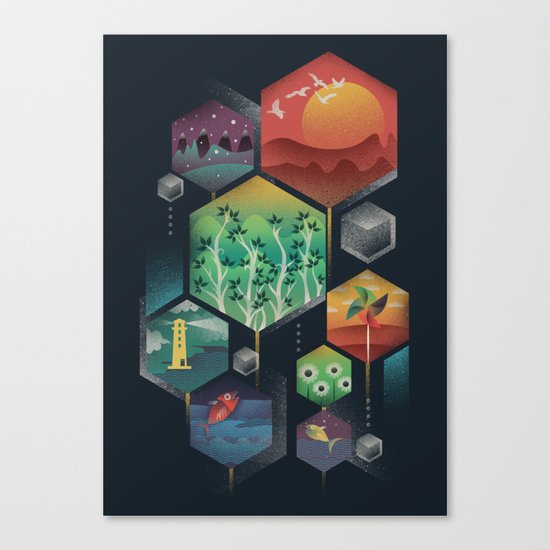 Geometrical Wonders Canvas Print
