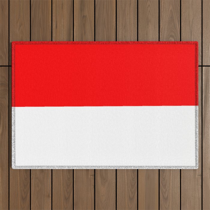 flag of indonesia Outdoor Rug