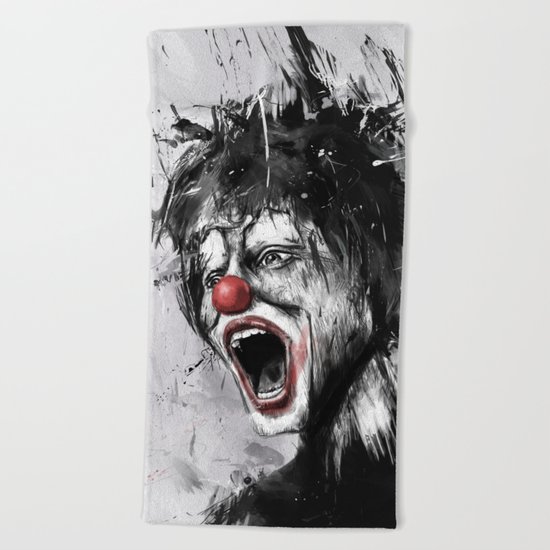 The clown Beach Towel