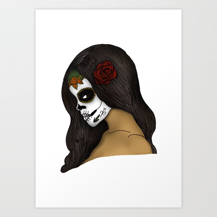 The Day Of The Dead Girl Art Print