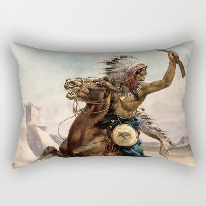 “Signal Buffalo” by Herman W Hansen Rectangular Pillow