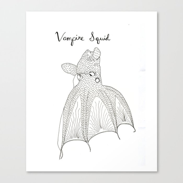 Vampire squid Canvas Print