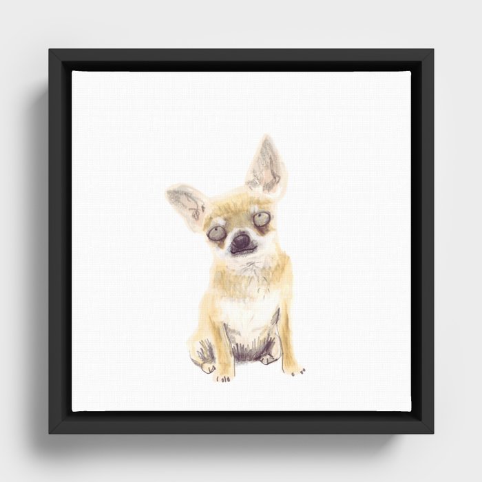 Chihuahua Framed Canvas