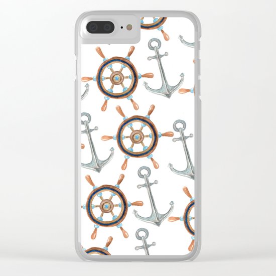 Nautical #1 Clear iPhone Case