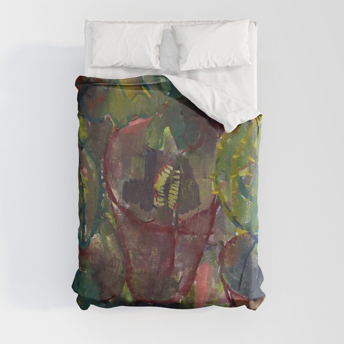 Kakteen ,kaktüsler Abstract "painting · modern · abstract art " Paul Klee Duvet Cover