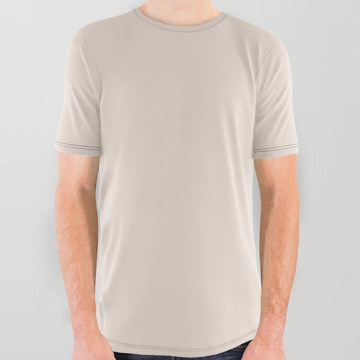Neutral Tan All Over Graphic Tee