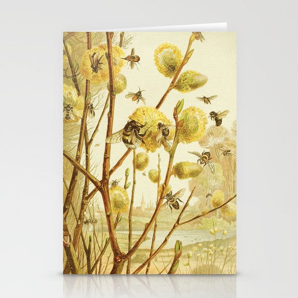Bees, Vintage Style Stationery Cards