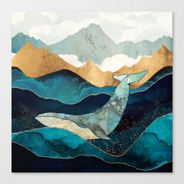 Blue Whale Canvas Print