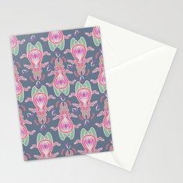 Beetle & the Shroom Dusty Rose Stationery Card