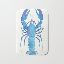 Watercolour lobster Bath Mat