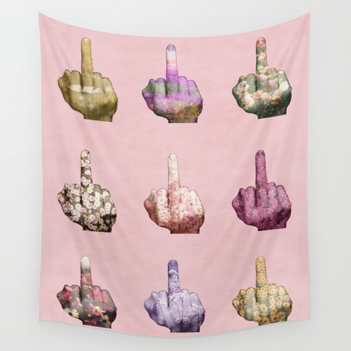 Middle top finger tapestry