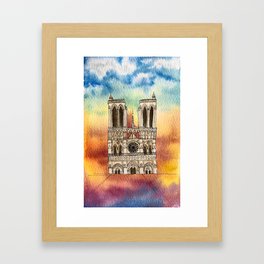 Notre Dame Unites Framed Art Print