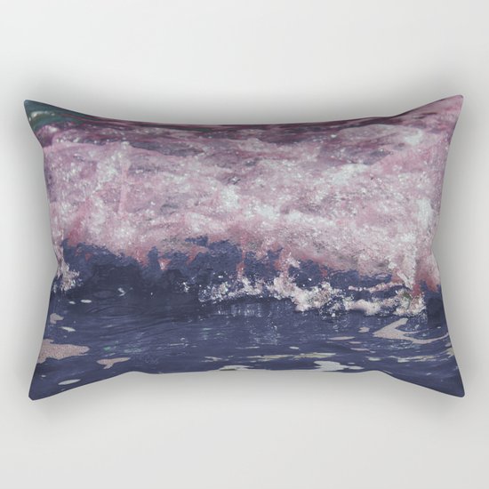 pink ocean Rectangular Pillow
