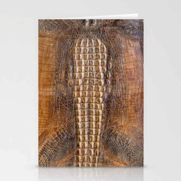 Crocodile leather texture Stationery Cards