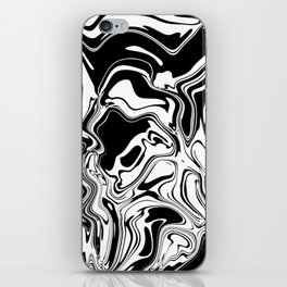Black And White Marble iPhone Skin