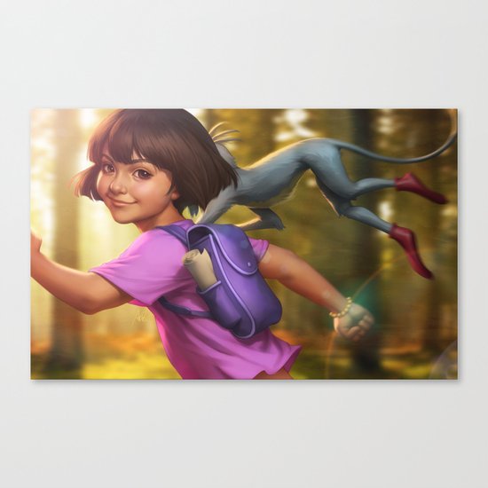 The Little Explorer Canvas Print