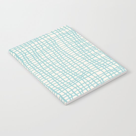 Blue Scribbles Pattern 06 Notebook