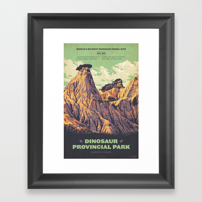 Dinosaur Provincial Park Framed Art Print