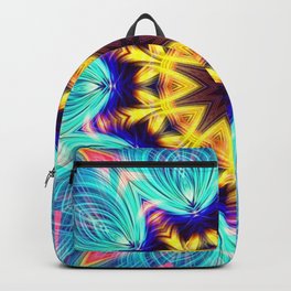 Utra Ornament star Backpack | Art, Blossom, Kaleidoscopemandala, Ultralight, Flowerbackground, Colorful, Background, Blossommandala, Pink, Kaleidoscope 