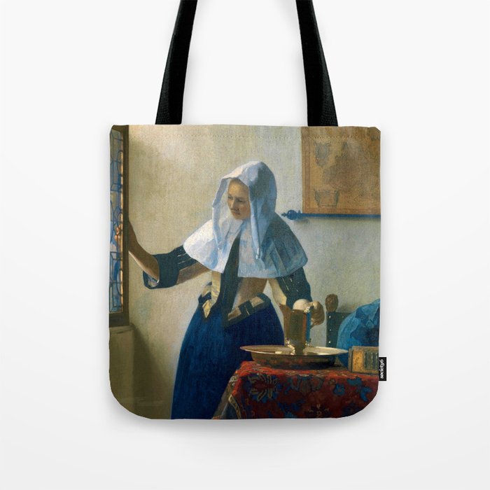 Johannes Vermeer "Young Woman with a Water Pitcher" Tote Bag