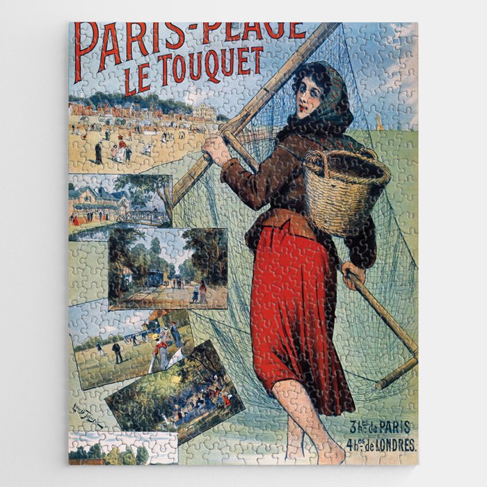 vintage travel poster Jigsaw Puzzle