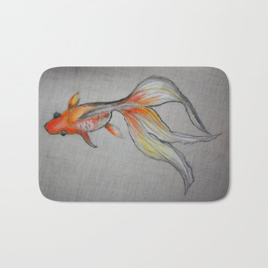 Goldfish Pond (close up #6) Bath Mat