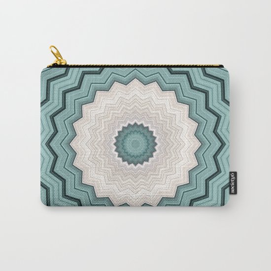 Abstract Turquoise Rings Carry-All Pouch
