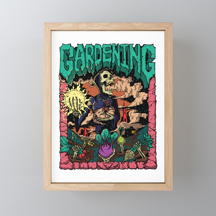 Gardening Trauma Series Framed Mini Art Print