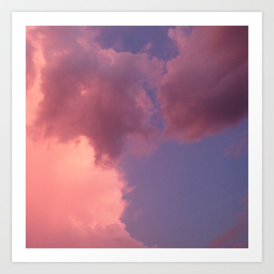 Sunset in Budapest Art Print